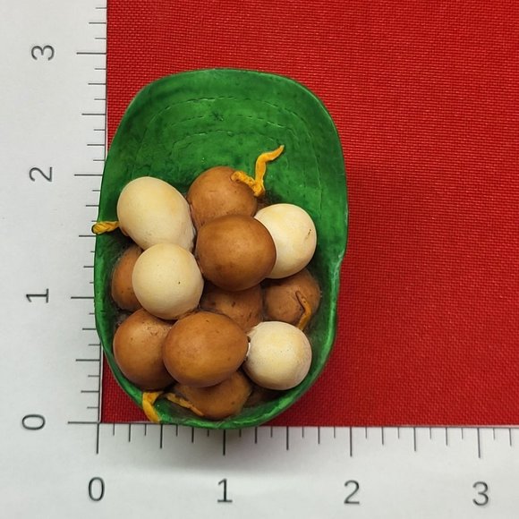 Schmid Cackleberries Figurine Ball Cap With Chicken Eggs RFD America Lowell Davi - Picture 9 of 10